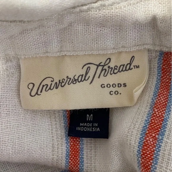 UNIVERSAL THREAD Linen Blend Cropped Collared Shirt - Picture 4 of 6